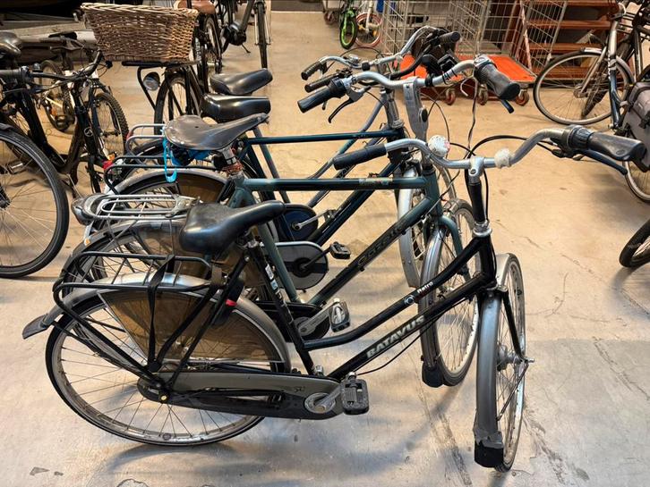 Partij van 4 a-merk fietsen batavus gazelle sparta opknapper, Fietsen en Brommers, Fietsen | Dames | Omafietsen, Gebruikt, 53 tot 56 cm