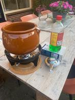 Kaasfondue set, Ophalen, Gebruikt, Waxinelicht, Fonduepan
