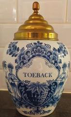 Toeback vaas Delfts blauw, Antiek en Kunst, Antiek | Keramiek en Aardewerk, Ophalen