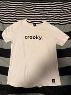 Crooky Wit T-shirt Maat L, Kleding | Heren, Ophalen of Verzenden, Zo goed als nieuw, Maat 52/54 (L), Wit