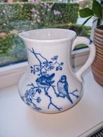 Vintage Keramiek Kan met Vogeldecoratie, Ophalen, Gebruikt
