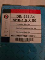 AFHALEN Partij RVS zeskant tapbouten A4 DIN933, Doe-het-zelf en Verbouw, IJzerwaren en Bevestigingsmiddelen, Ophalen, Nieuw, Rvs