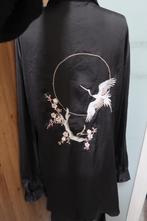 Fransa prachtige satijnlook blouse zwart maat L, Fransa, Zwart, Maat 42/44 (L), Ophalen of Verzenden