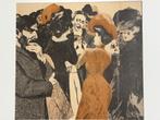 PRACHTIG - 120 jaar oud - 1901 – Arthur Michael – Au Bazar, Antiek en Kunst, Kunst | Etsen en Gravures, Ophalen of Verzenden