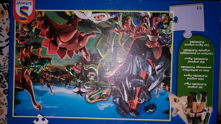 Dino Puzzel - Uren Speelplezier!, Kinderen en Baby's, Speelgoed | Kinderpuzzels, Gebruikt, 4 tot 6 jaar, Meer dan 50 stukjes, Ophalen of Verzenden