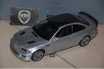 1:18 BMW M3 E46 GTR strassenausfuhrung silver Kyosho WRH, Verzenden, Zo goed als nieuw, Auto, Kyosho