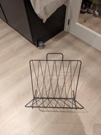 Industrieel tijdschriftenrek - zwart metaal, Huis en Inrichting, Woonaccessoires | Krantenbakken en Lectuurbakken, Ophalen, Gebruikt
