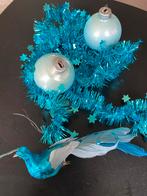 Kerst turkoois pauw kerstbal decoratie, Diversen, Kerst, Ophalen of Verzenden
