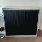 Mooie Roldeurkast ZGAN antraciet/beuk en meer kantoorspul, Ophalen, Strak, 100 tot 150 cm, 100 tot 150 cm
