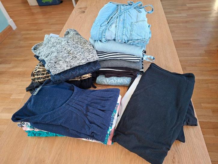 Zwangerschapskleding draagmaat L, Kleding | Dames, Positiekleding, Gedragen, Jurk, Maat 38/40 (M), Grijs, Ophalen of Verzenden