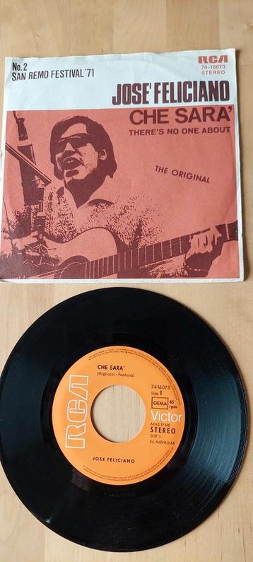 Single José Feliciano - Che Sara  top40hit 1971 beschikbaar voor biedingen