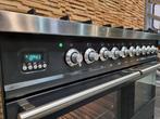 Luxe Fornuis Boretti 100 cm antraciet + rvs 6 pit 2 ovens, Witgoed en Apparatuur, Fornuizen, 60 cm of meer, 5 kookzones of meer