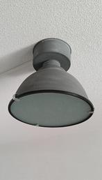 Plafond lamp (Industrieel), Huis en Inrichting, Lampen | Plafondlampen, Gebruikt, Ophalen, Industrieel., Glas