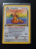 Dragonite Pokémonkaart - Fossil - Dutch, Ophalen of Verzenden, Gebruikt, Losse kaart