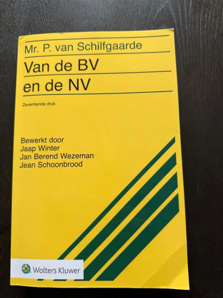 Van de BV en de NV - Mr. P. van Schilgaarde, Boeken, Studieboeken en Cursussen, Zo goed als nieuw, WO, Alpha, Ophalen of Verzenden