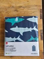 HEMA Dekbedovertrek Jongens Haaien 140x200 Nieuw, Huis en Inrichting, Slaapkamer | Beddengoed, Eenpersoons, Blauw, Dekbedovertrek