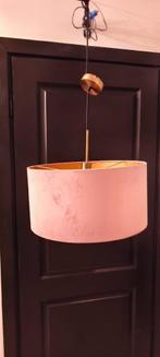 Hang Lamp kap velours Zalm/rose 50 cm, Huis en Inrichting, Ophalen of Verzenden, Zo goed als nieuw, Stof, Minder dan 50 cm