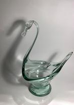 Mondgeblzen glazen zwaan, schaal van glas, handgemaakt, Ophalen of Verzenden
