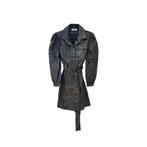 Ambika | Leren jurk Henrietta zwart | Maat M, Kleding | Dames, Jurken, Verzenden, Nieuw