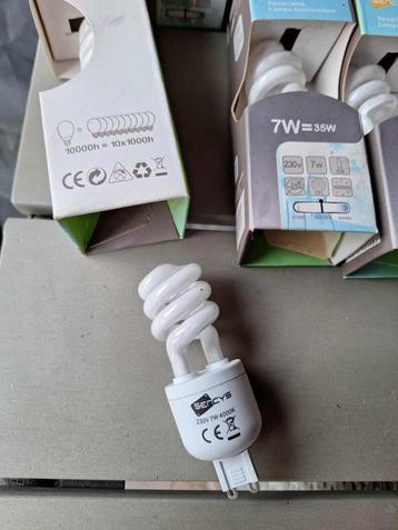 G9 Spaarlampen, spaarlampjes, 7stuks voor 9,50,- beschikbaar voor biedingen