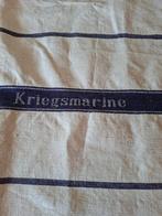 Ww2 wo2 Duitse Kriegsmarine handdoek origineel, Verzamelen, Ophalen of Verzenden, Marine, Duitsland, Embleem of Badge