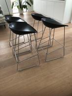 Hay barkruk AAS38 Grey , mogen weg bij 4 voor 75,- p/s, Huis en Inrichting, Barkrukken, Kunststof, Met voetsteun, 60 tot 90 cm