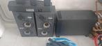 actieve bose sub en 6 speakers & Sony QS receiver 100 watt, Ophalen, Gebruikt, 70 watt of meer, 5.1-systeem