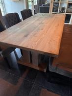 Eiken Kloostertafel, Huis en Inrichting, Tafels | Eettafels, Ophalen, Gebruikt, 100 tot 150 cm, Eikenhout