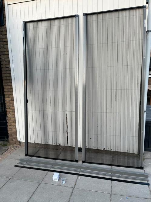 Unilux plissé hordeuren (dubbelzijdig) nieuw, Doe-het-zelf en Verbouw, Deuren en Horren, Nieuw, Hordeur, 215 cm of meer, 120 cm of meer