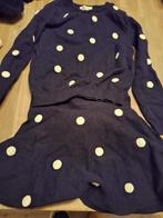 H&M set, blauw met wit, rok met truitje, maat 122-128, Meisje, H&M, Ophalen of Verzenden, Zo goed als nieuw