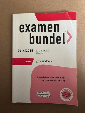Examenbundel geschiedenis - Vwo 2014/2015 beschikbaar voor biedingen
