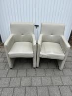 2 grijze stoelen op wieltjes, Ophalen, Gebruikt, Grijs, Twee