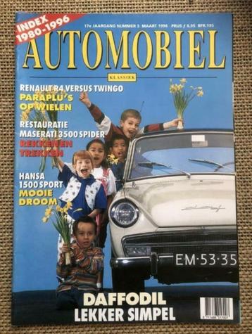 Automobiel: DAF 31, R4 en Twingo, Maserati 3500 GT Spider beschikbaar voor biedingen