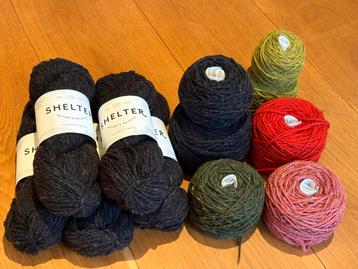 11x Shelter/Loft (brooklyn tweed) zwart, rood, roze, groen beschikbaar voor biedingen