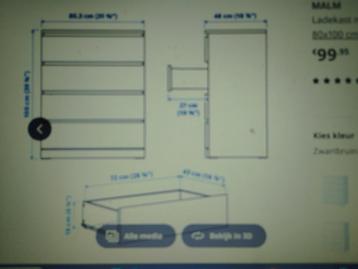 Ikea Malm Ladekast - afbeelding 3