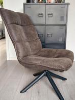Leen Bakker Draaifauteuil Clayton, Huis en Inrichting, Fauteuils, Ophalen, 75 tot 100 cm, Metaal, 50 tot 75 cm