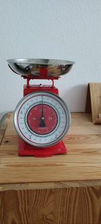 Mooie emaille keukenweegschaal als Nieuw, Minder dan 10 kg, Keukenweegschaal, Ophalen of Verzenden, Zo goed als nieuw