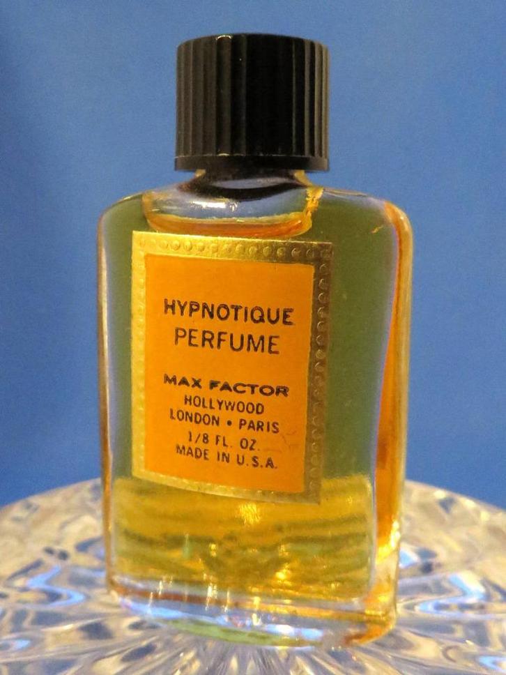 Mini - MAX FACTOR - Hypnotique - 3,75ml - p - 4,5cm, Verzamelen, Parfumverzamelingen, Gebruikt, Parfumfles, Gevuld, Ophalen of Verzenden
