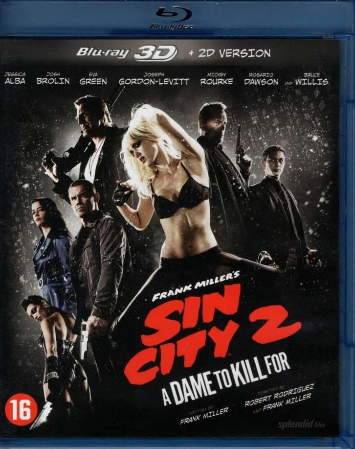 Sin City 2 A Dame to Kill For 3D / Bluray - NL uitgave, Cd's en Dvd's, Blu-ray, Zo goed als nieuw, Actie, 3D, Verzenden