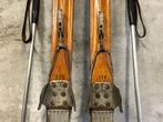 Oude vintage ski's met stokken! Super decoratief!, 160 tot 180 cm, Gebruikt, Skiën, Ski's