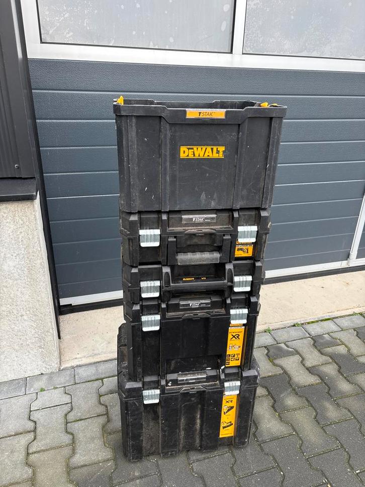 Dewalt Tstak Gereedschapskist Set, Doe-het-zelf en Verbouw, Gereedschapskisten, Gebruikt, Ophalen of Verzenden