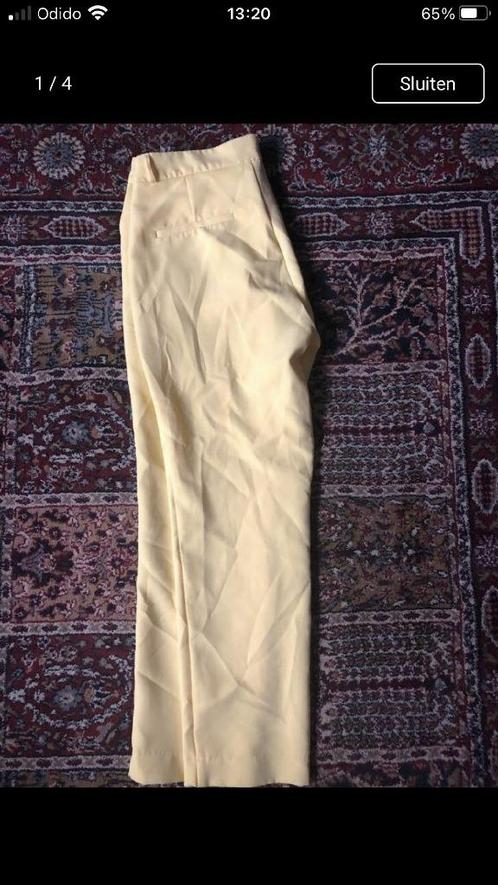 mooie gele zomerbroek Stradivarius 40/42 zgan, Kleding | Dames, Broeken en Pantalons, Zo goed als nieuw, Maat 38/40 (M), Geel