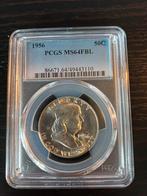 Franklin Half dollar FBL 1956 PCGS MS64, Postzegels en Munten, Munten | Amerika, Ophalen of Verzenden, Noord-Amerika, Losse munt