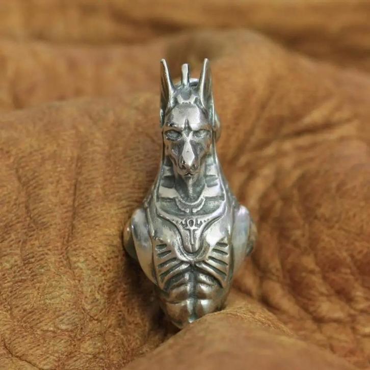 Anubis Hanger - 925 zilver, Sieraden, Tassen en Uiterlijk, Kettinghangers, Nieuw, Zilver, Zilver, Kruis of Symbool, Verzenden