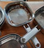 Fissler pannenset vierkant. in goede staat.Gas en elektrisch, Ophalen, Gebruikt, Pannenset
