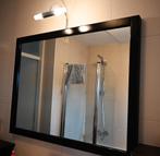 Badkamer spiegel, donkerbruin / zwart 80 x 105 cm, Ophalen, Gebruikt, 100 tot 150 cm, Overige typen