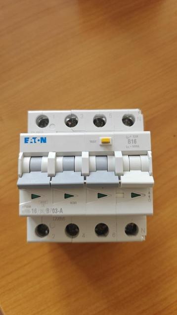 Eaton aardlekautomaat 3-polig+nul 16A B-kar 300mA  beschikbaar voor biedingen