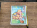 Gebruikt, niet kapot, schilderij Winnie the Pooh 55x45cm, Verzamelen, Disney, Ophalen, Winnie de Poeh of vrienden, Gebruikt, Plaatje of Poster