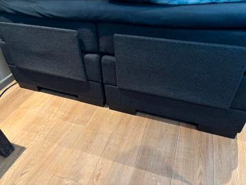 2 persoons elektrische boxspring bed antraciet 160x200 + mol beschikbaar voor biedingen