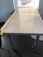 Eettafel met chroom poten, doe een leuk bod!, Ophalen, Gebruikt, 50 tot 100 cm, 150 tot 200 cm